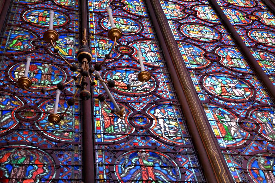 Visitar la Sainte-Chapelle de París - Detalle vidriera
